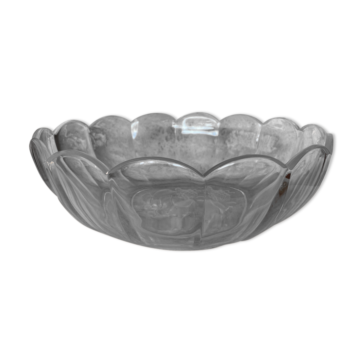 Crystal salad bowl Val Saint Lambert