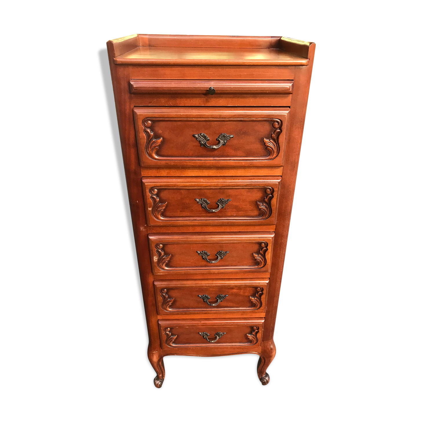 Louis XV-style cherry dresser