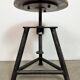 Black Industrial Workshop Swivel Stool, 1960s