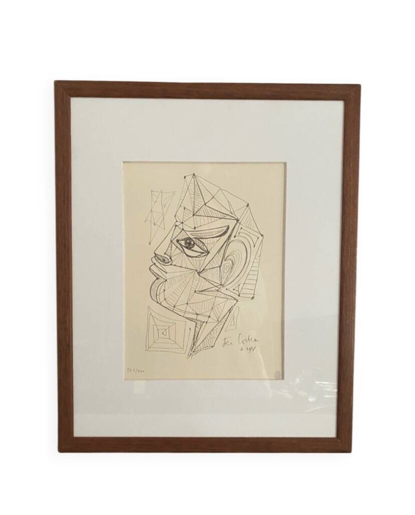 Portrait surréaliste, visage d'Apollon, Jean Cocteau