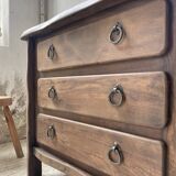 Solid elm aranjou chest of drawers