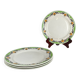 4 assiettes plates Sarreguemines "Maroussia", début XXe