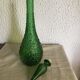 Italian bottle in green glass