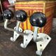 Old vintage black Bakelite ball hooks