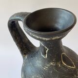 Vallauris ceramic pitcher vase 32cm