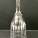 6 chiseled glass champagne flutes