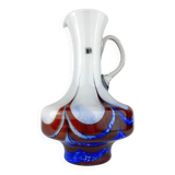 Hand-cut Murano glass pitcher by Carlo Moretti, Italy, 1970s.