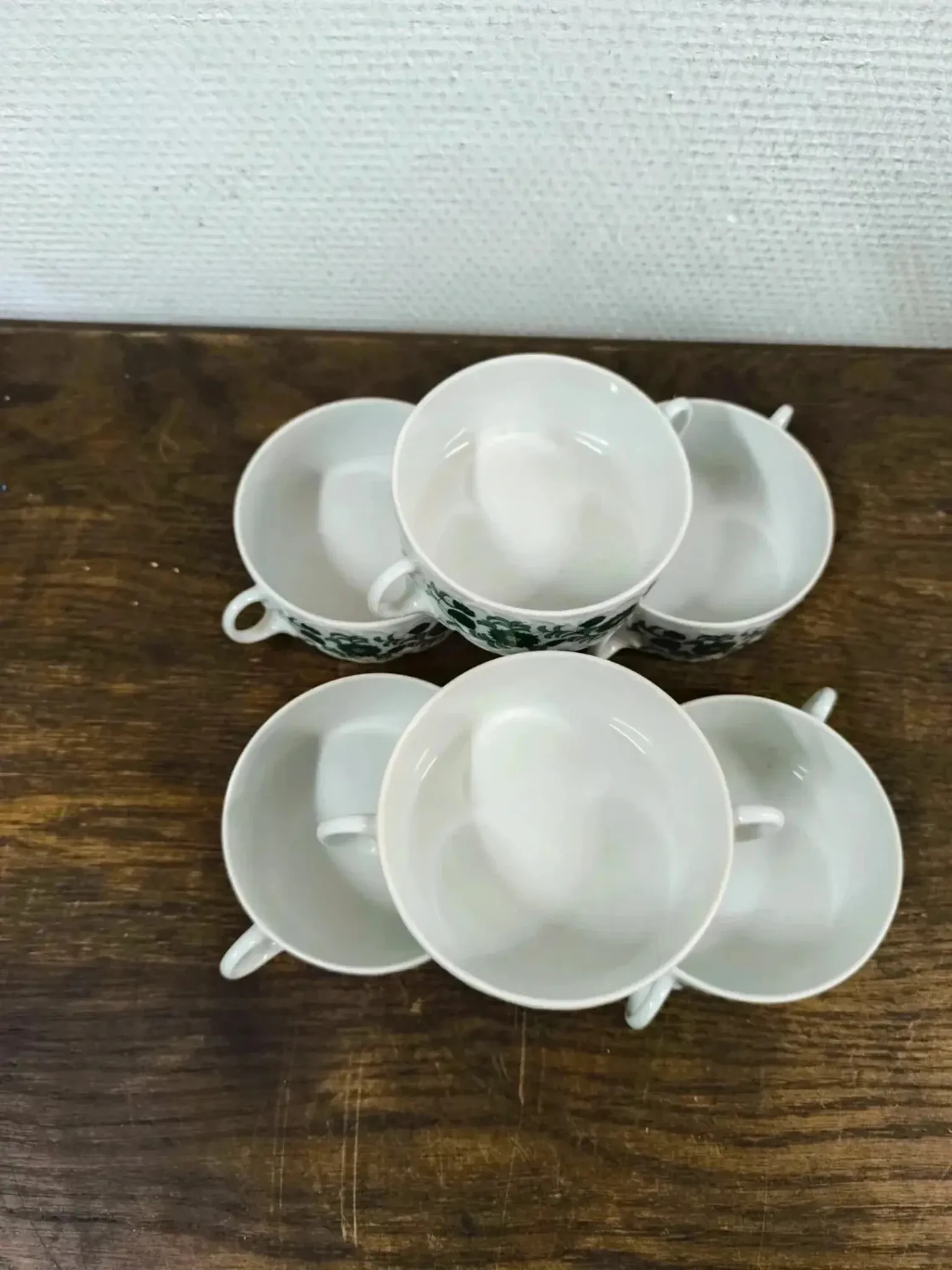 Bouillon bowls, vintage soup Rosenthal Monbijou Giscard