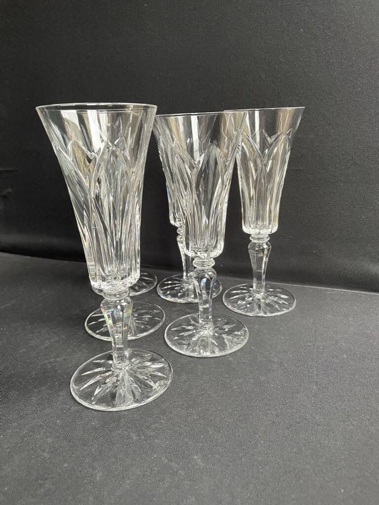 6 Saint Louis champagne flutes Camargue service