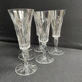 6 Flûtes à champagne Saint Louis service Camargue