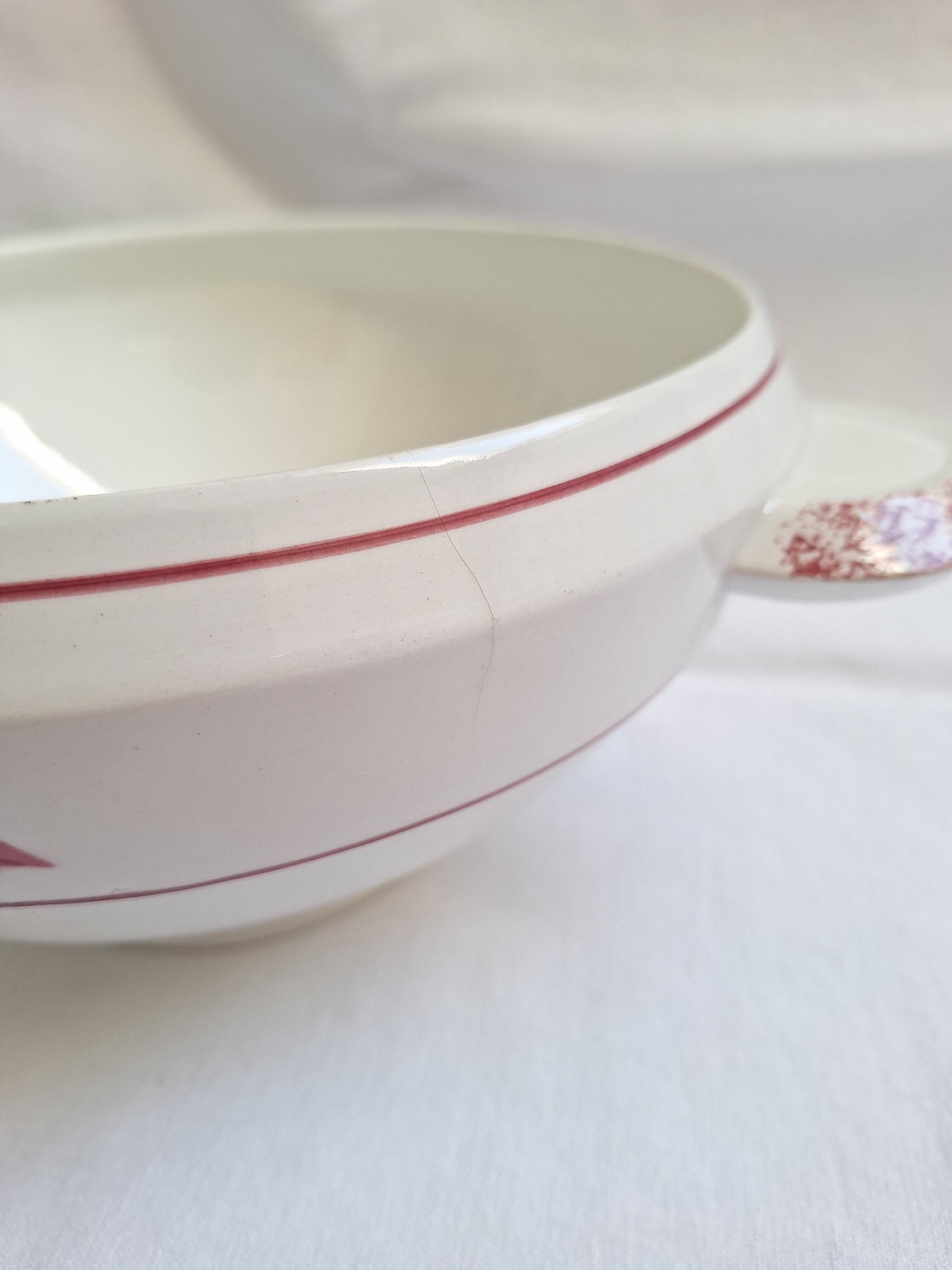 Pink Badonviller tureen
