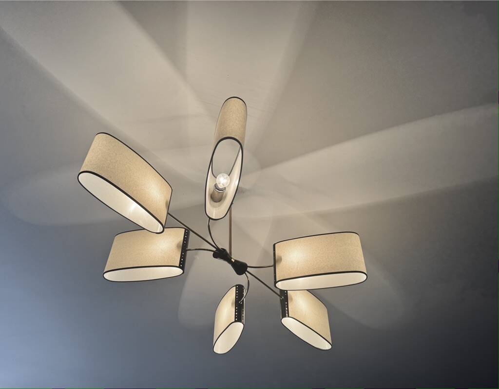 grand lustre maison lunel france 1950