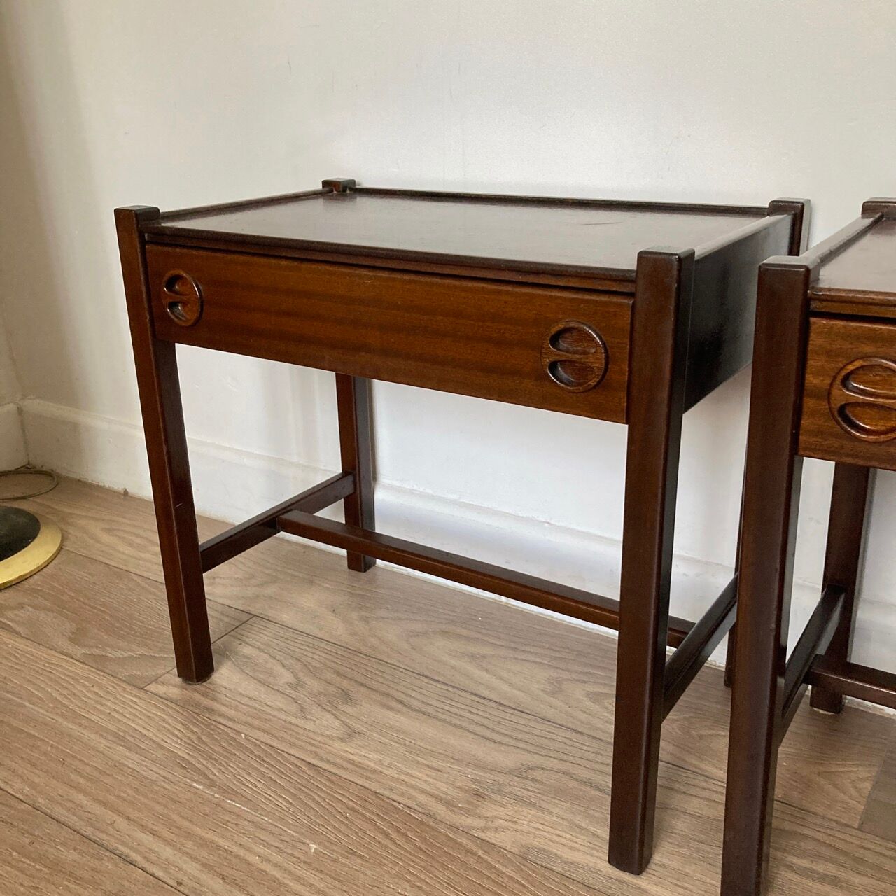 Jacques Hauville pair of bedside