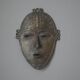 Masque mural sclupture art africain laiton vintage ethnique tribal artisanal
