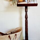 Old carved wooden church desk