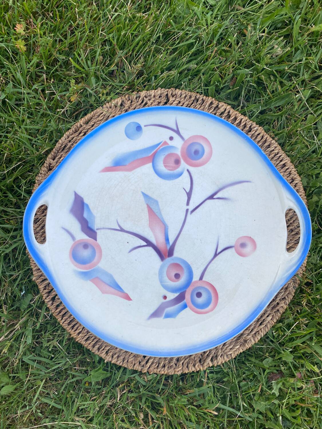 Art Deco ceramic tray