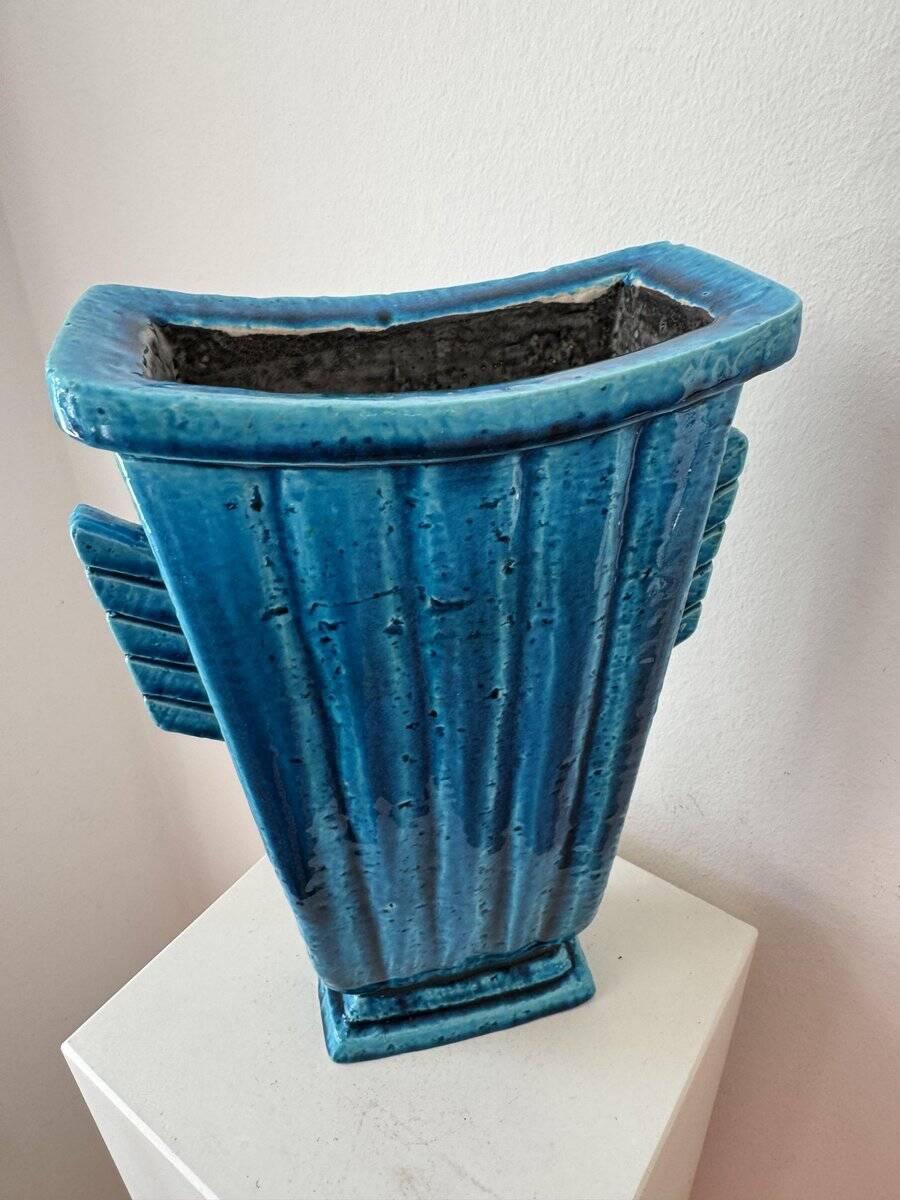 Mid-century chamotte vase by Gunnar Nylund for Rörstrand, Sweden, 1940