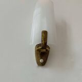 Vintage brass and Perspex wall light, Italy 1960
