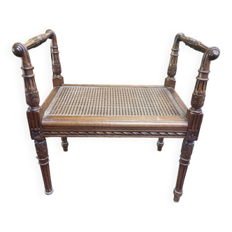 Bench - Louis XVI canework piano bench