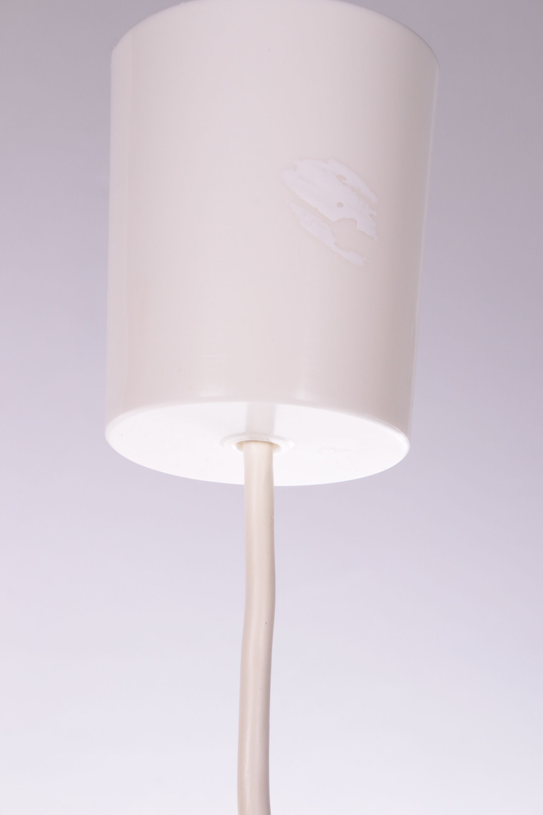 Vintage milk glass hanging lamp by Peill und Putzler, 1960s