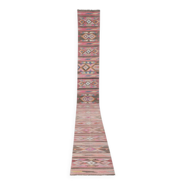 Tapis de couloir turc vintage