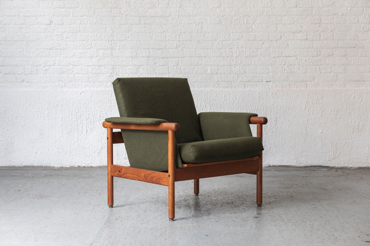 Wiki lounge chair by Illum Wikkelso, Denmark, 1960's