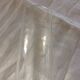 Set of 3 antique champagne flutes in engraved crystal