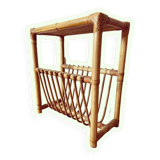 Rattan magazine rack