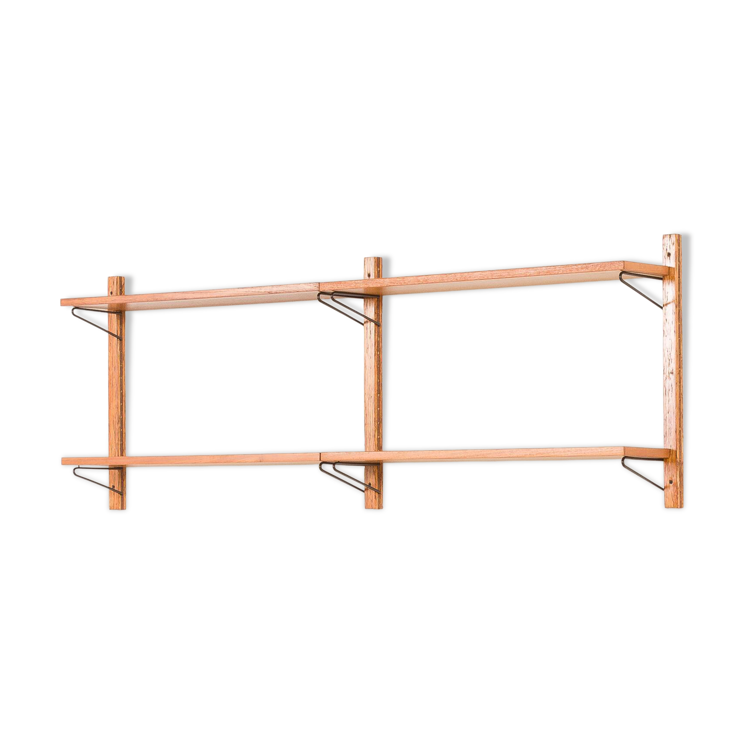 Danish mid-century upcycled teak shelving unit.