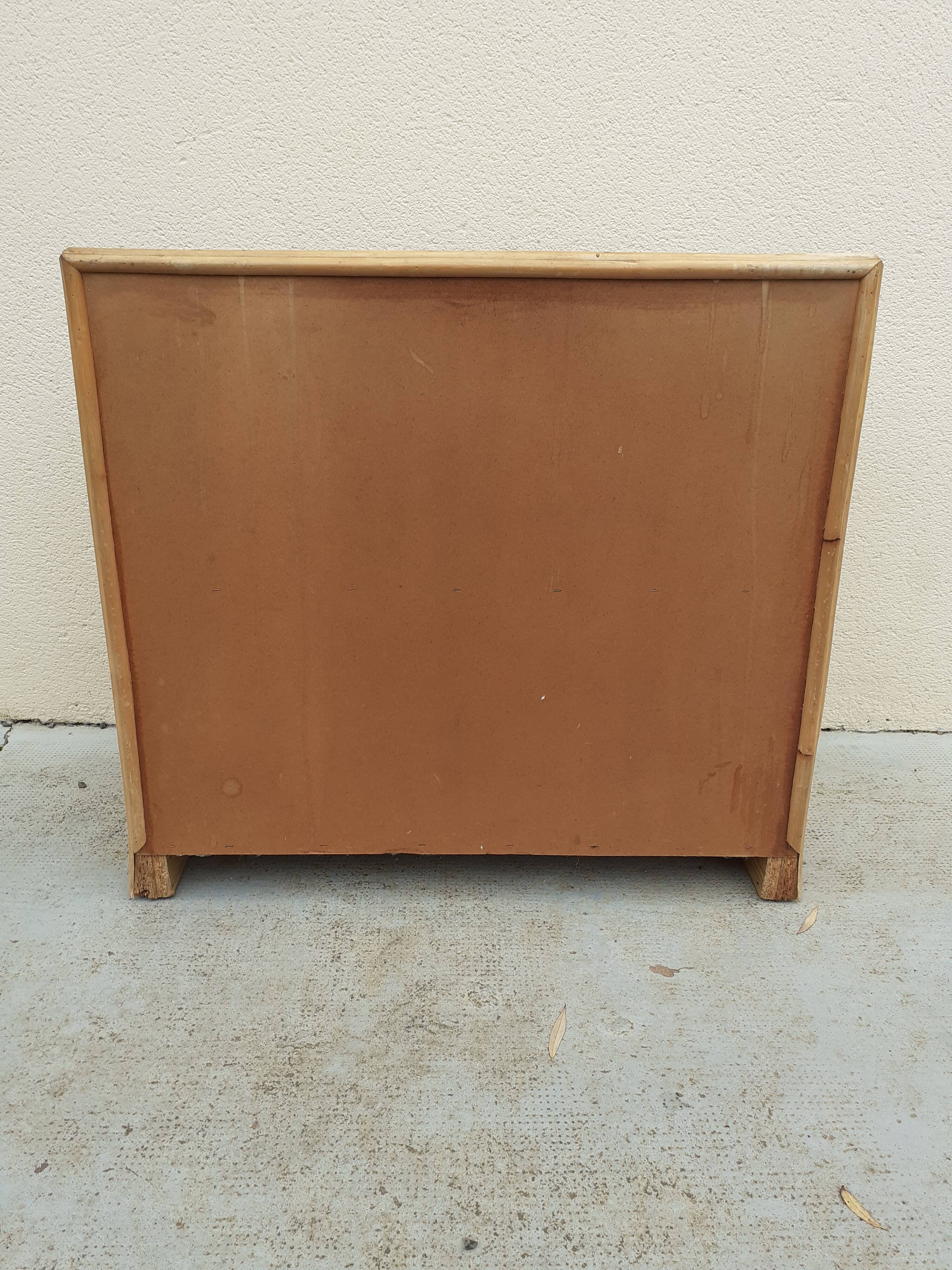 Commode osier et rotin