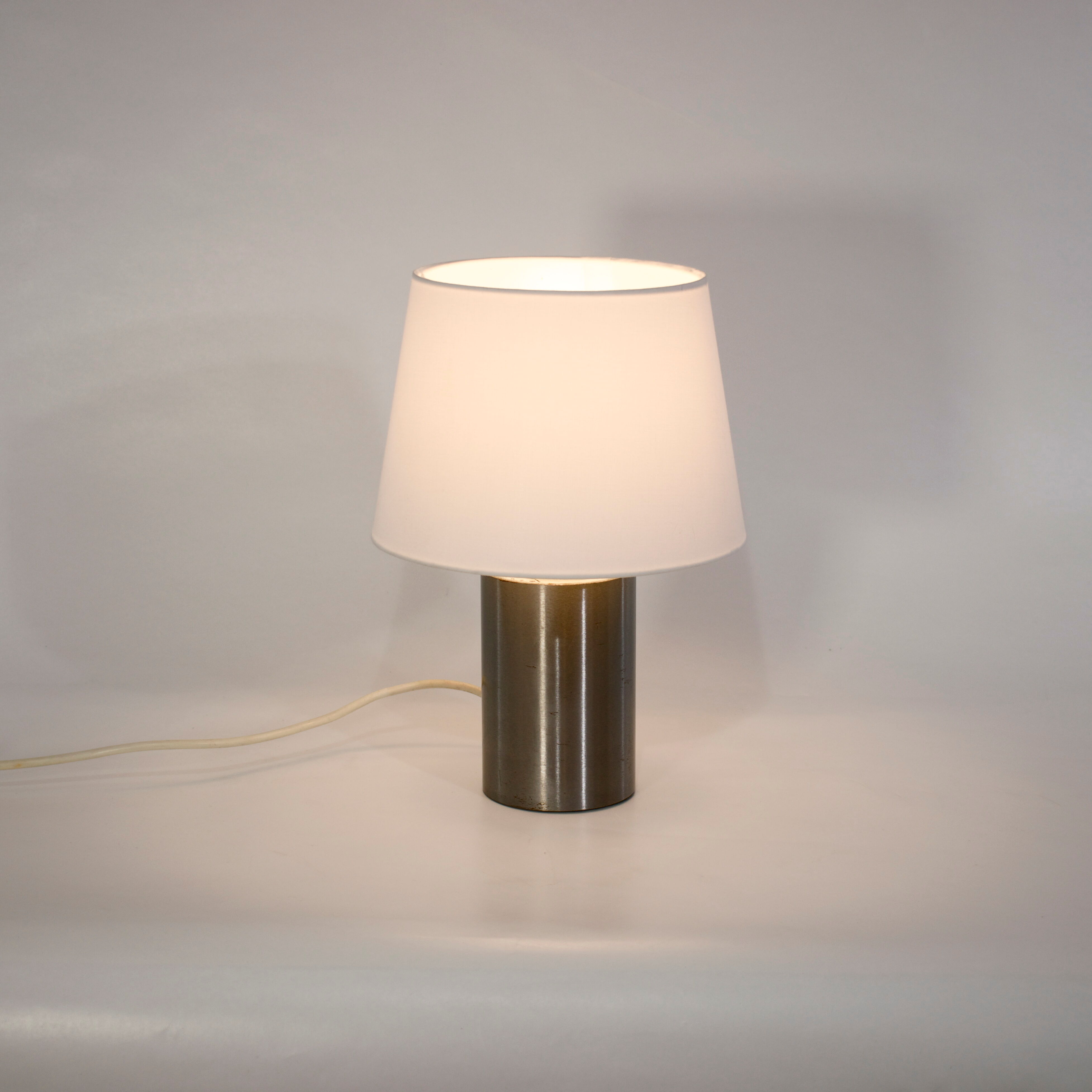 Metal cylindrical lamp, Reggiani,1970, Italy, small model
