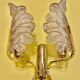 Carl Fagerlund double Murano glass wall lamp, 1980s