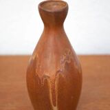 Vase grès vintage, vase céramique flammé, petit vase grès, collection, vase décoratif