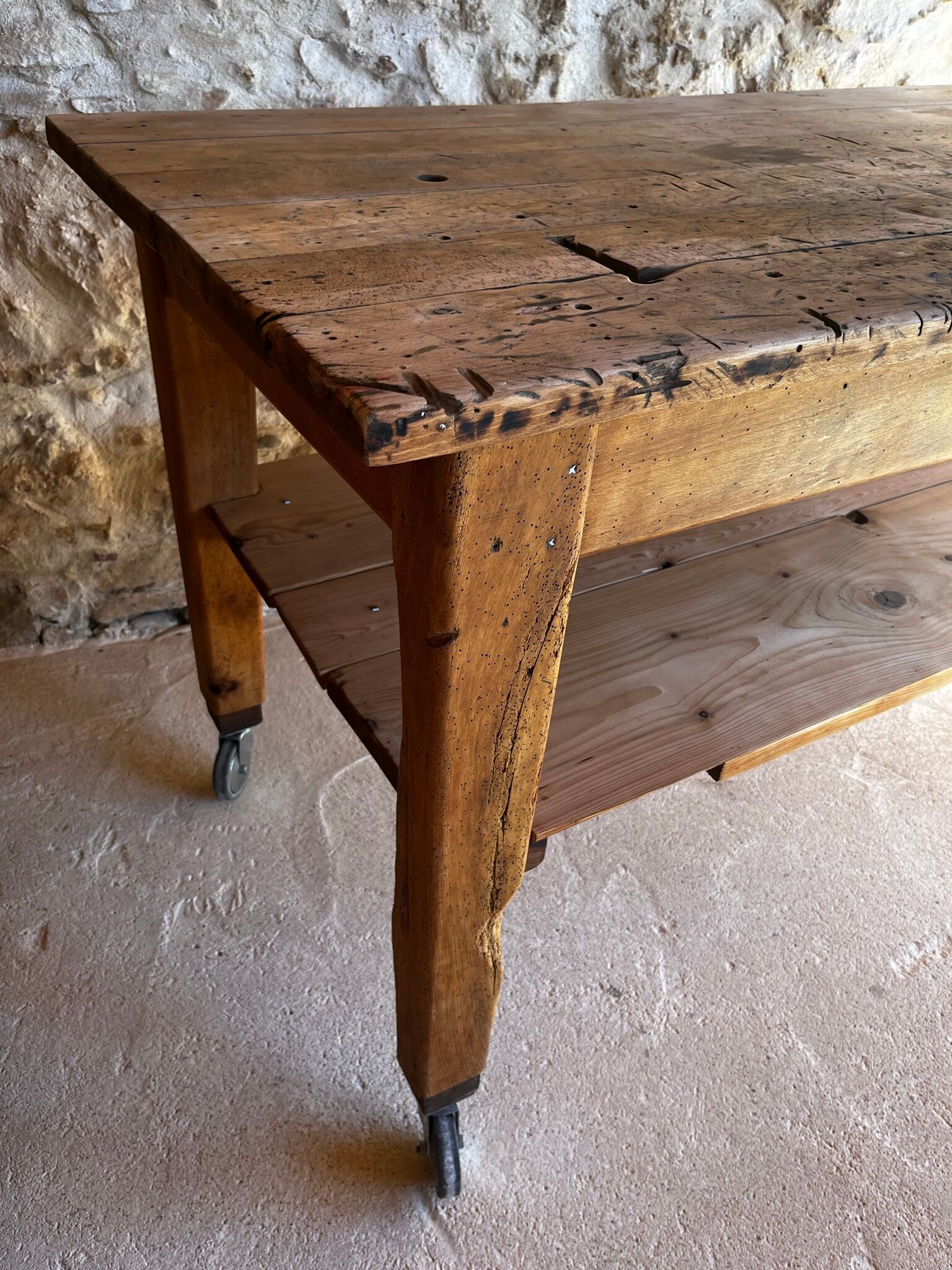 Old kitchen island/central workbench