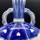Chinese gourd vase in white and blue porcelain