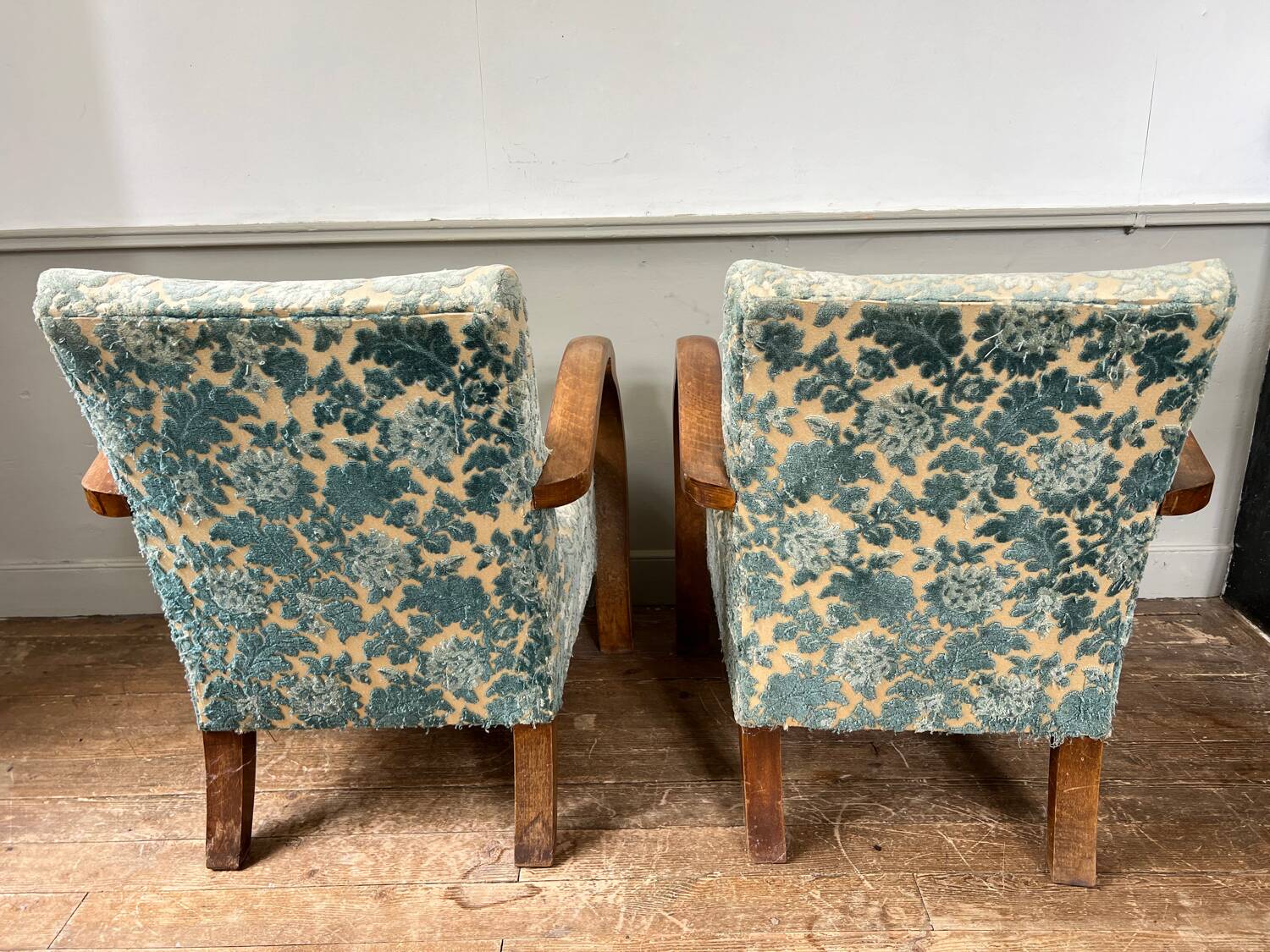 Pair of art deco armchairs