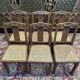 Set of 6 Art Deco chairs in oak and cane - caned
