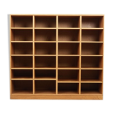 Ash bookcase, Danish design, 1960s, manufactured by SKM
