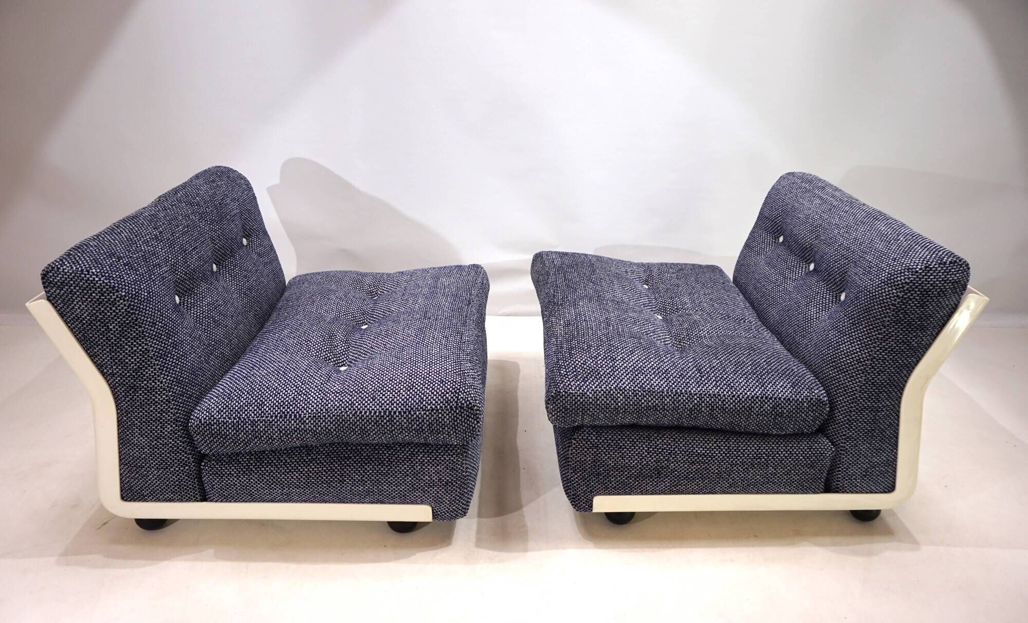 Set of 2 C&B Italia Amanta modular lounge chairs by Mario Bellini, 1970