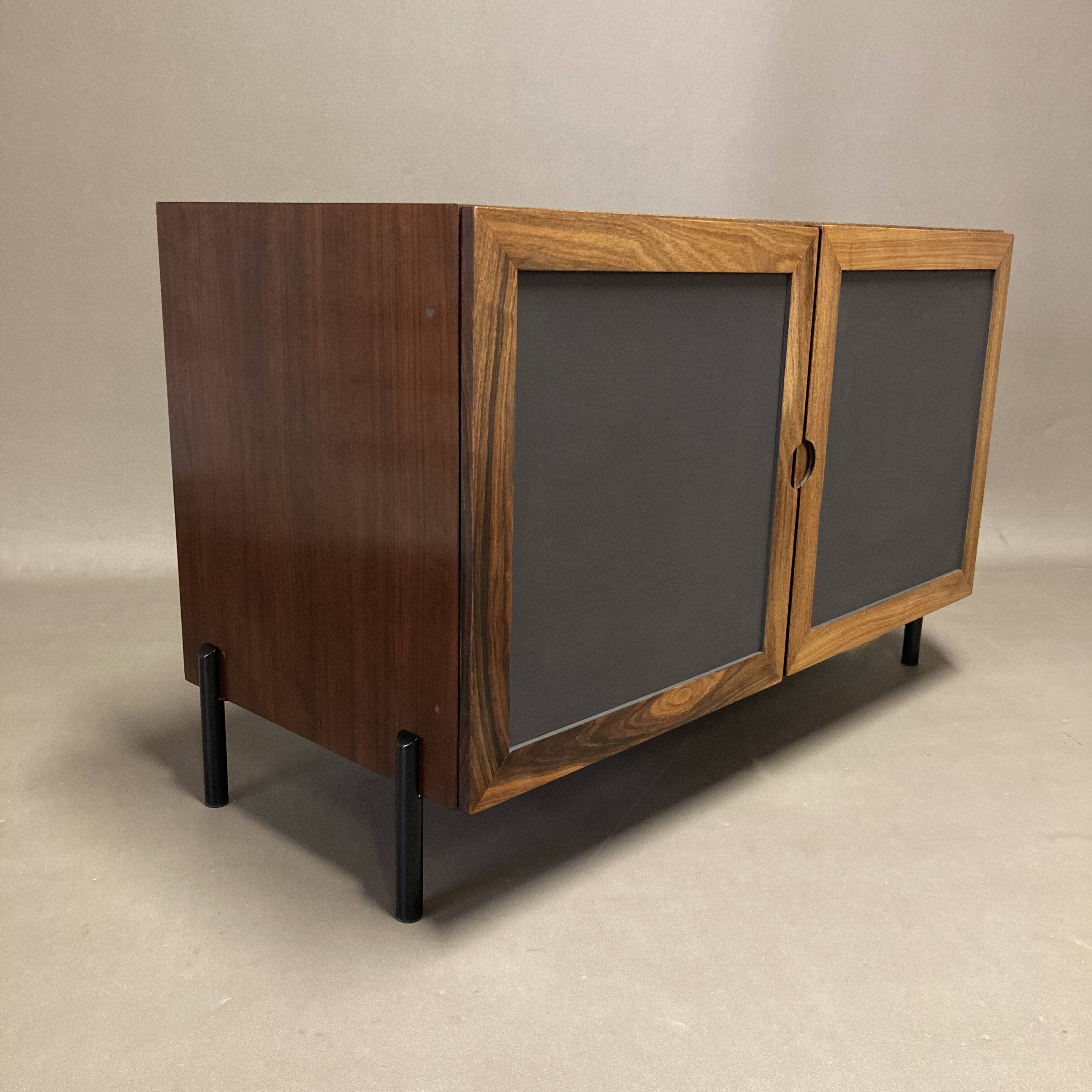 Scandinavian design rosewood chest of drawers 1950.