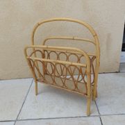 Rattan magazine holder