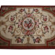 Handwoven Traditional Floral Wool Needlepoint Rug- 91x152cm