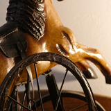 Old miniature horse tricycle