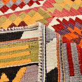 5x7 bold colorful kilim rug, 155x220cm