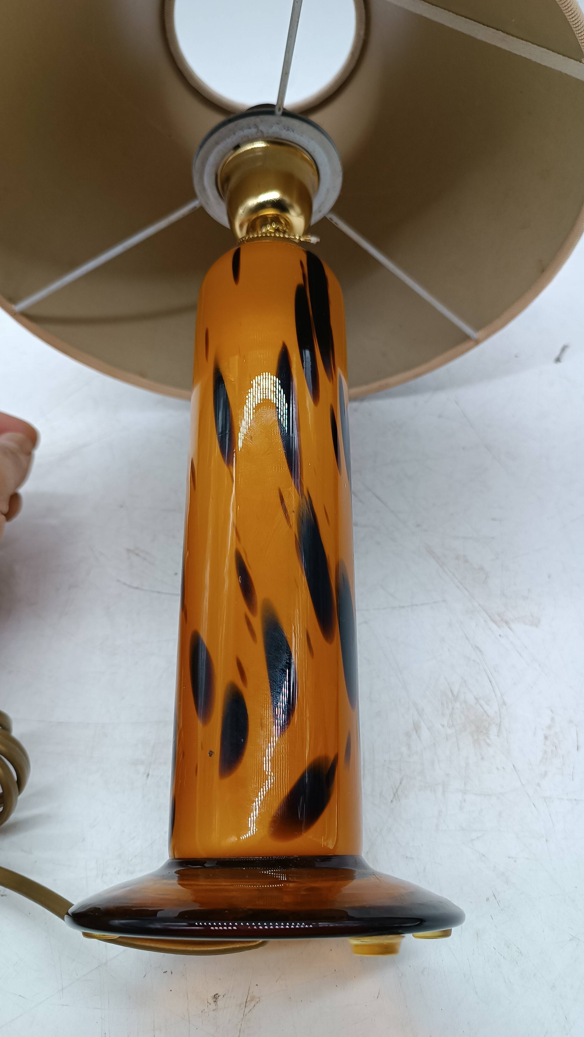 Lampe de table moderne en verre de murano - magasin zaccagnini