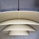 White pendant light, Scandinavian, space age, Poulsen style, 1990.