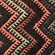 6x14 Pink & Brown Geometric Vintage Kilim Rug, 190x417Cm