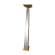 Mirror and gold metal lamppost