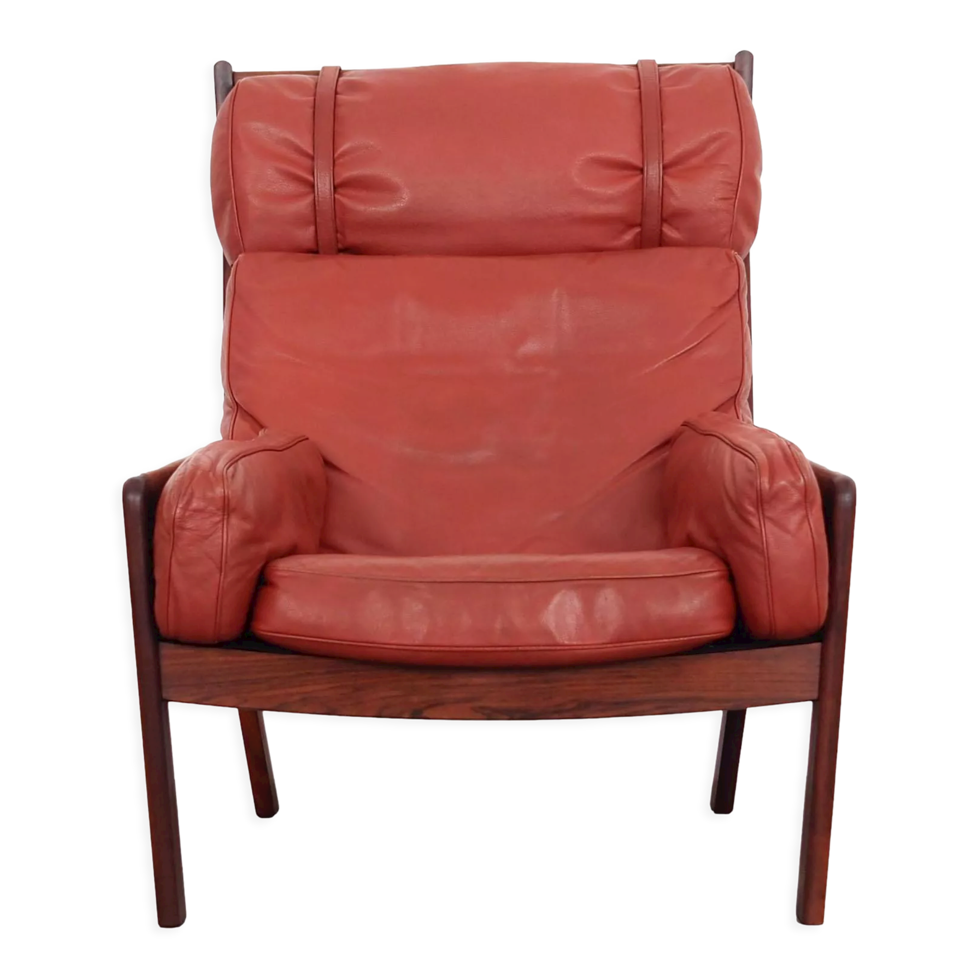 Rosewood armchair, Danish design, 1960s, designer: Erik Ole Jørgensen, manufacture: Georg Jørgensen