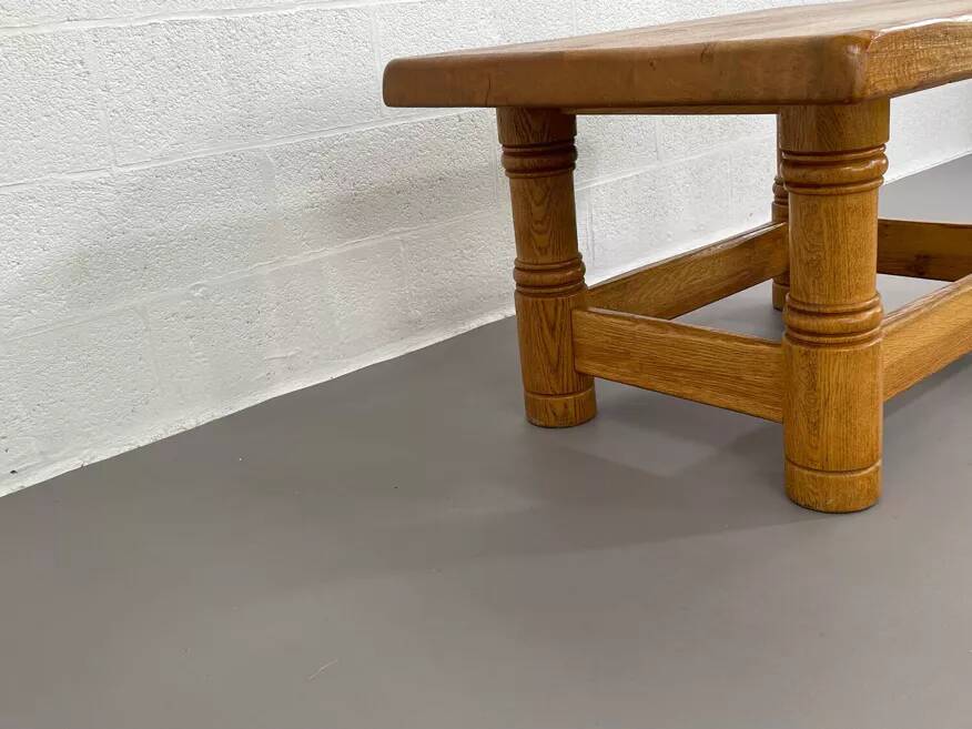 Table basse vinatge en chêne massif